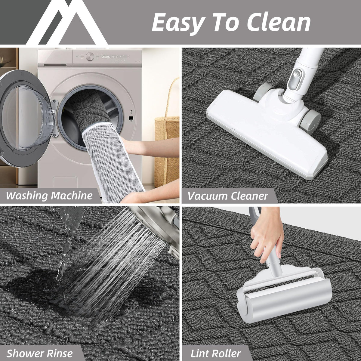 COSY HOMEER washable kitchen mat stays fresh after machine washing.