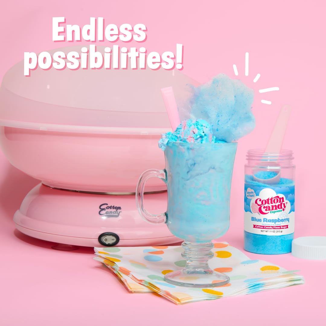 Cotton Candy Express shelf storage organization—keeps jars neatly arranged and accessible.
