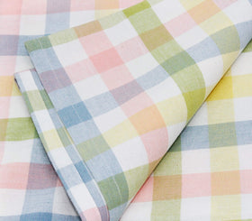 Cotton Craft Countryside Classic spring tablescape with gingham checks