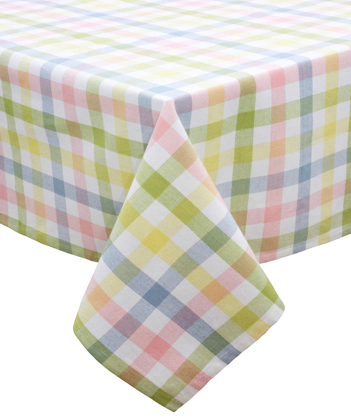 Cotton Craft Countryside Classic tablecloth in yellow multi, ideal for spring entertaining.