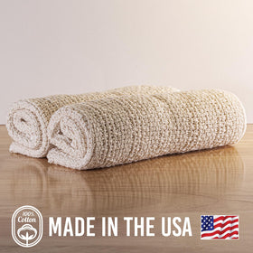 Country Cottons Old Fashion towels 24x15 fit standard drying and wiping.