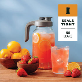 County Line Kitchen mason jar pitcher 2-quart capacity ready for batch beverages