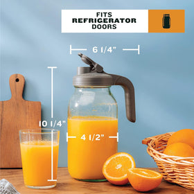 County Line Kitchen mason pitcher easy-clean wide mouth design.