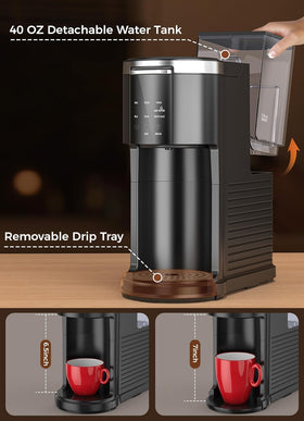 COWSAR compact design fits on small counters in homes or offices.