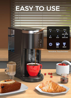 COWSAR removable drip tray makes cleanup simple after brewing.