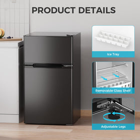 COWSAR temperature control with three levels for fridge and freezer settings