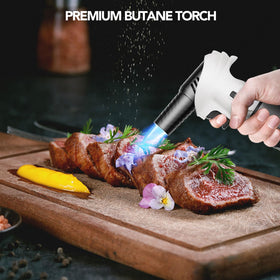 CoYlBod butane torch with Piezo ignition for quick start in the kitchen