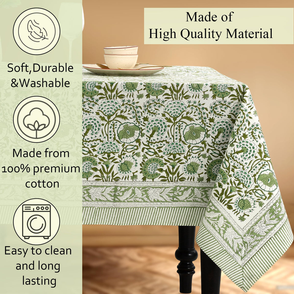 CPC Tablecloth Forts-inspired floral design brings cultural ambiance to meals