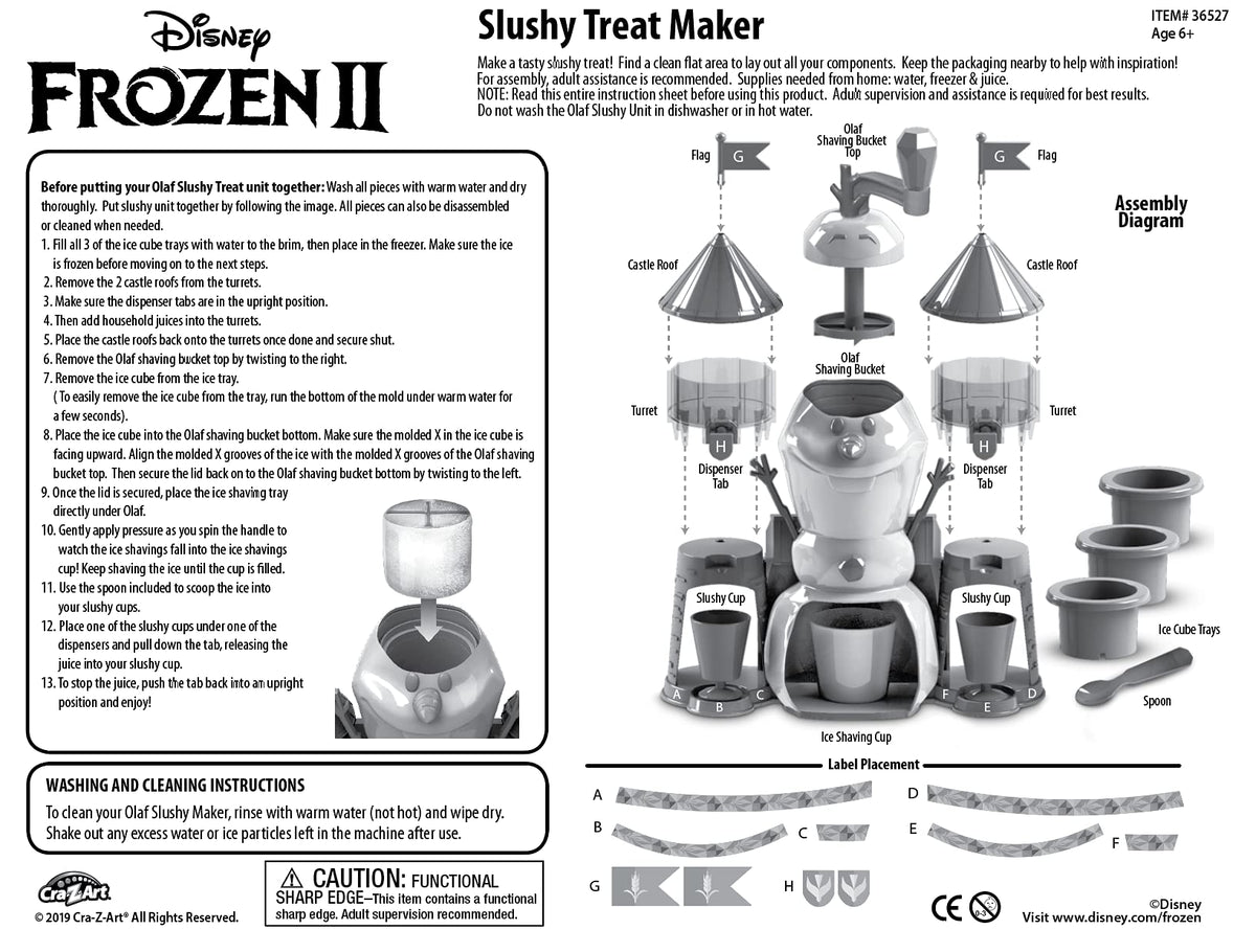 Cra-Z-Art Disney Frozen II kit with two juice dispensers for flavor mixing