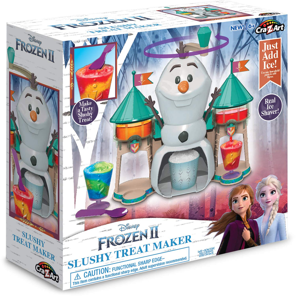 Cra-Z-Art ice cube molds for Olaf-inspired drinks