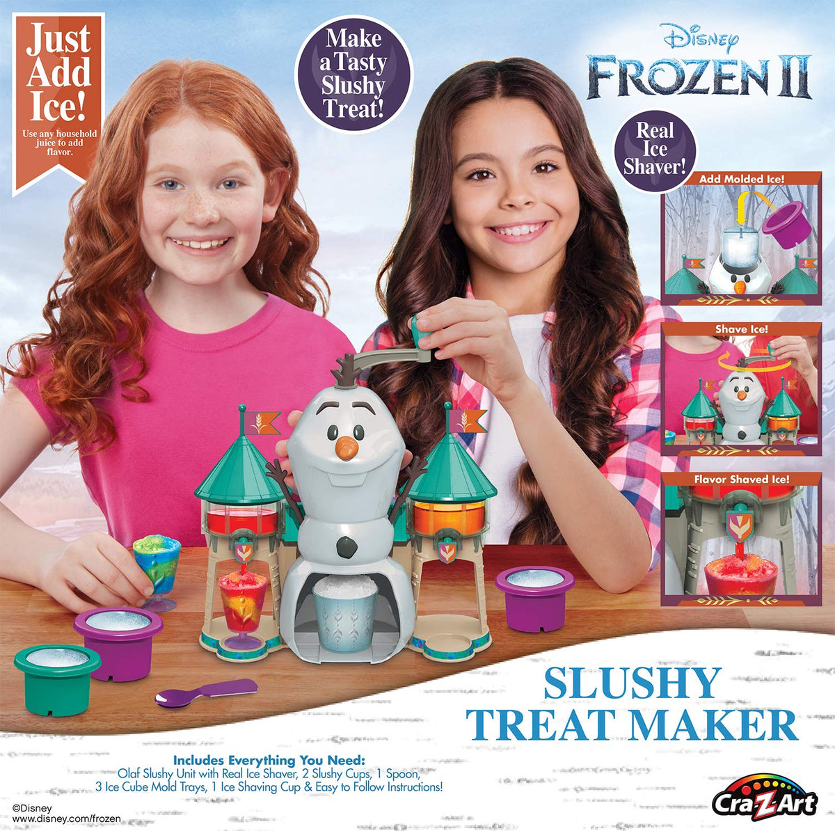 Cra-Z-Art Olaf slushy shaver for authentic shaved ice textures
