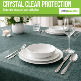 CraftyCrocodile easy-clean placemats wipe away spills in seconds.