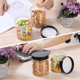 Crazystorey BPA-free PET jar for safe food and crafts storage.