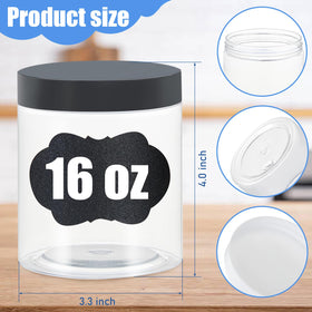 Crazystorey wide-mouth clear jar for easy filling and quick access.