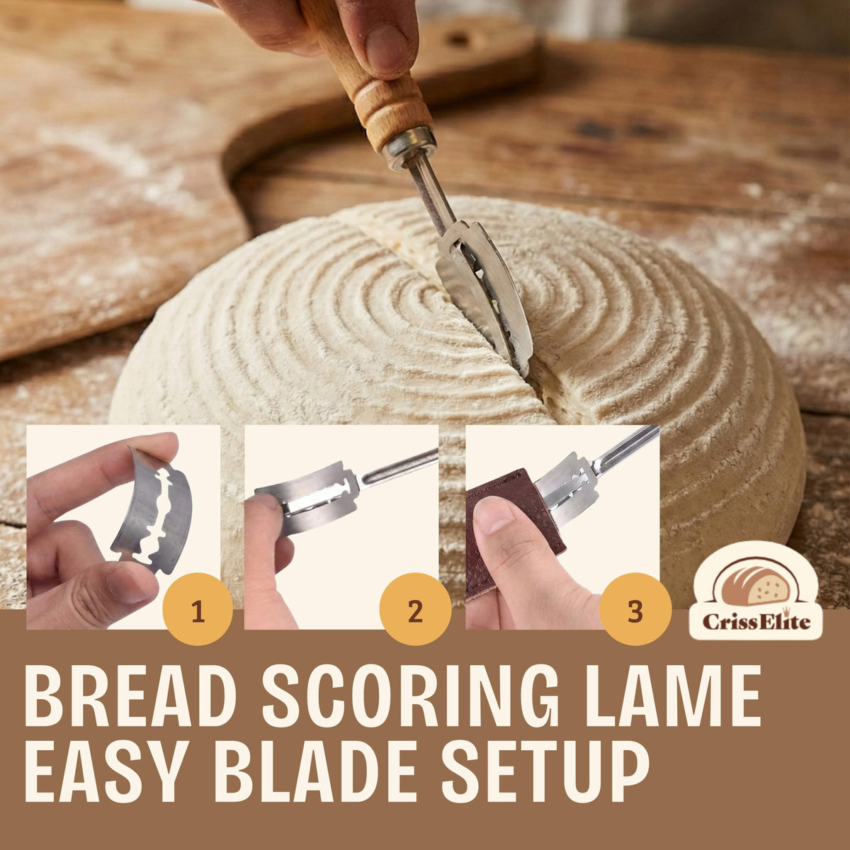 CRISS ELITE metal cutter for clean loaf edges