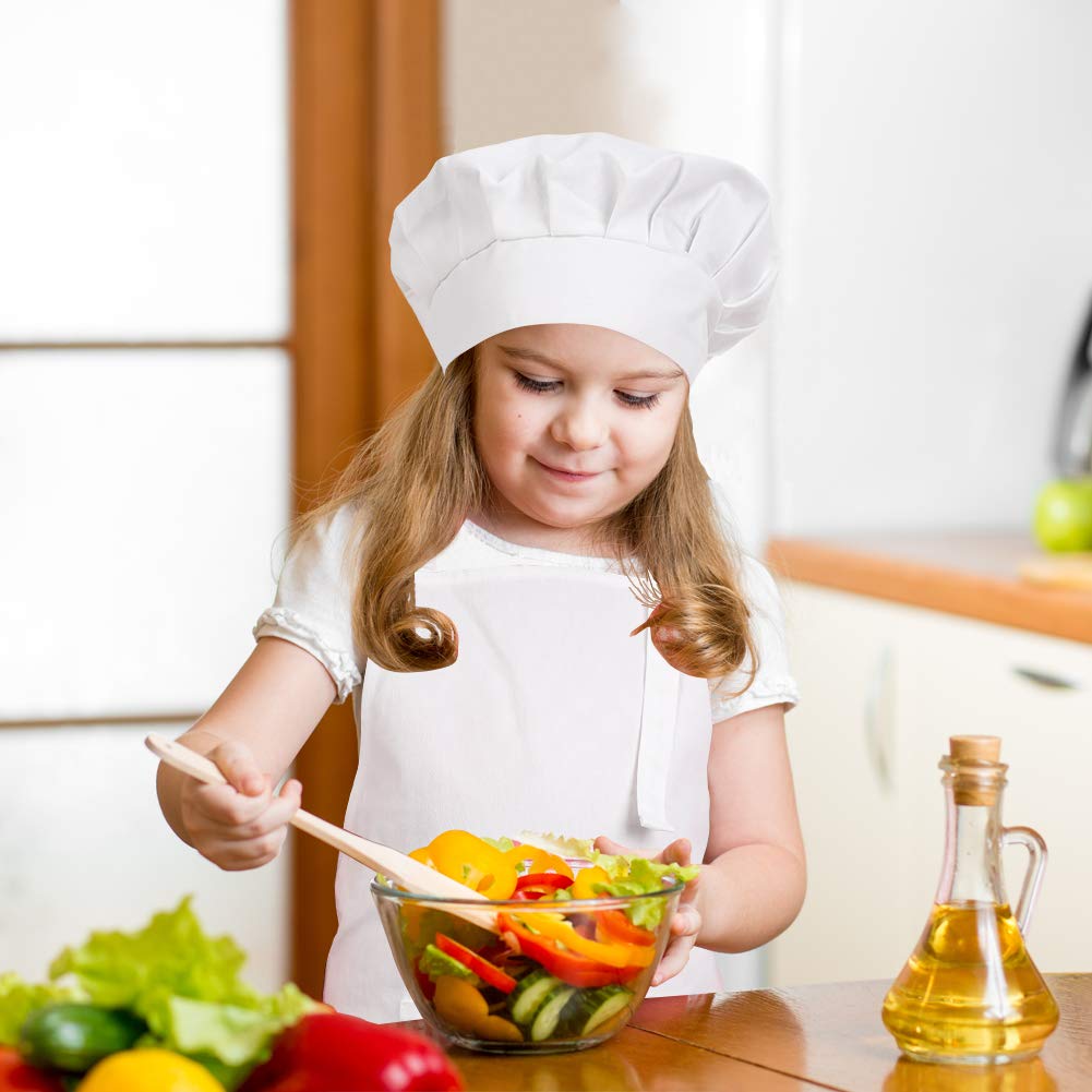 CRJHNS durable kid apron in use during painting and baking activities.