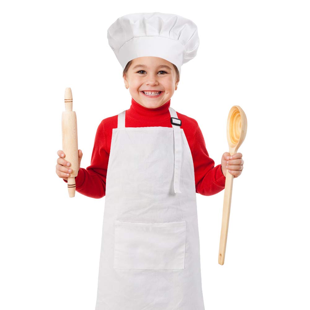 CRJHNS kids apron set neck adjustment ensures a comfortable fit
