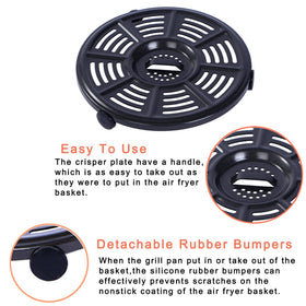 Croask easy-clean, dishwasher-safe air fryer basket for quick maintenance.
