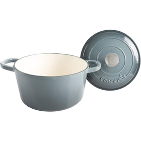 Crock-Pot Artisan side view in slate gray shows durable construction.