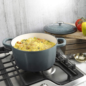 Crock-Pot Artisan enamel interior helps prevent sticking.