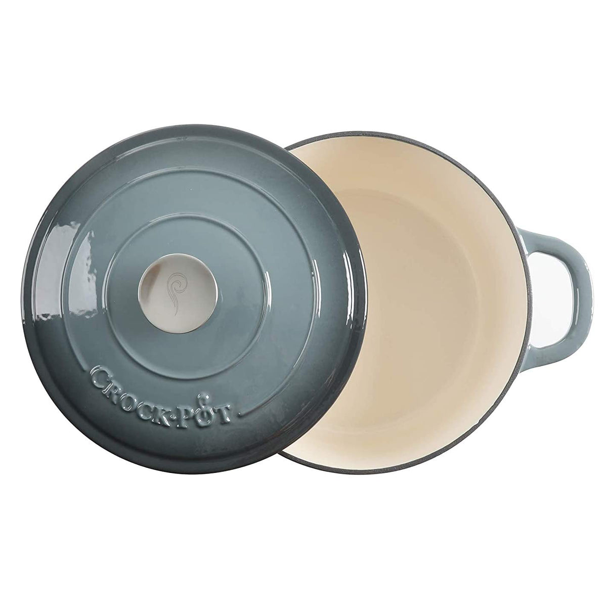 Table-ready Crock-Pot Artisan in slate gray finish.