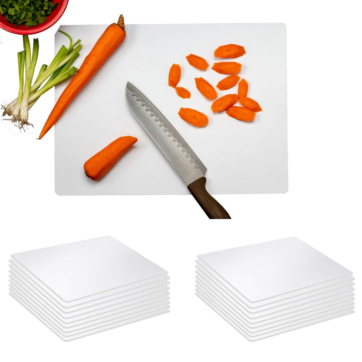 Crown Display disposable cutting board for chicken prep, sturdy and sanitary.