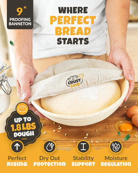 CRUSTLOVE bread scoring lame helps create bakery-worthy patterns.