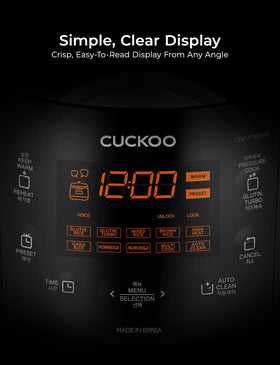 CUCKOO 13-program versatility for different rice types