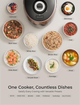CUCKOO high-pressure rice cooker measuring cup for precise portions.