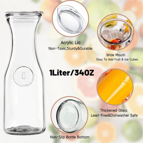 Cuguords acrylic lids for carafes provide dust protection and safe sealing.