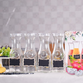 Cuguords thick glass carafes resist chipping and are easy to clean.
