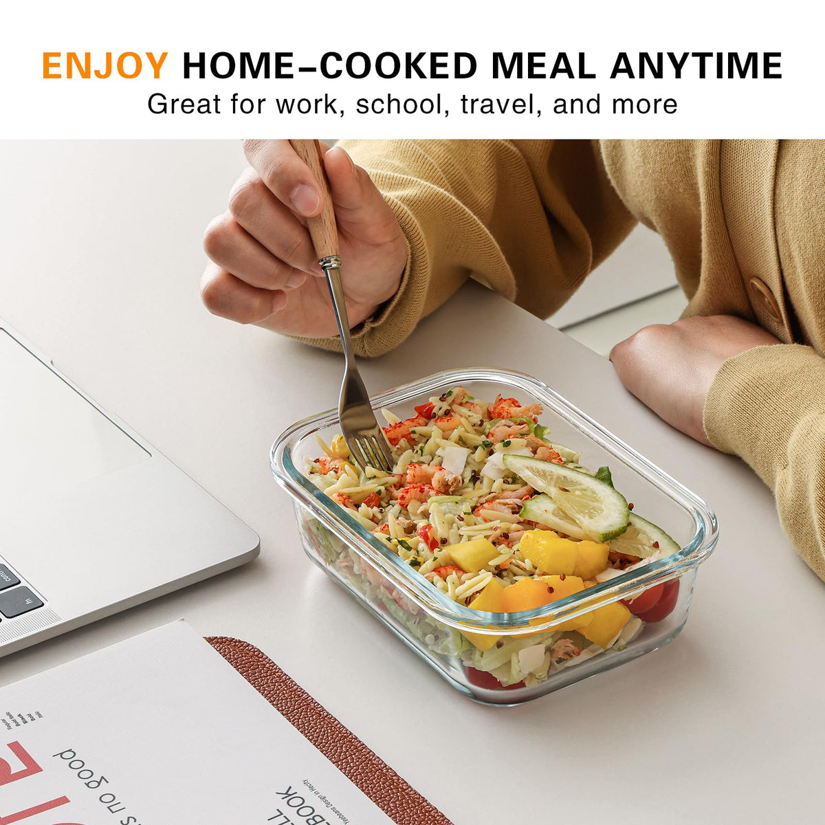 Cuiselect 10-pack glass set reduces waste while offering convenient meal prep.