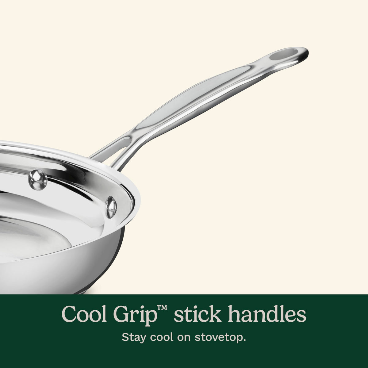 Cuisinart Chef's Classic aluminum-encapsulated base ensures fast, even heat.