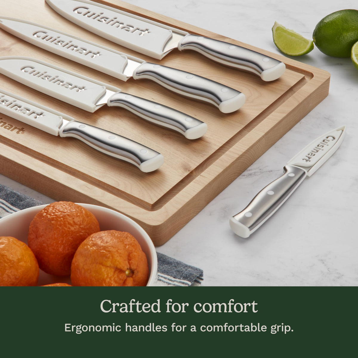 Cuisinart Classic ColorCore stainless steel blades for lasting sharpness