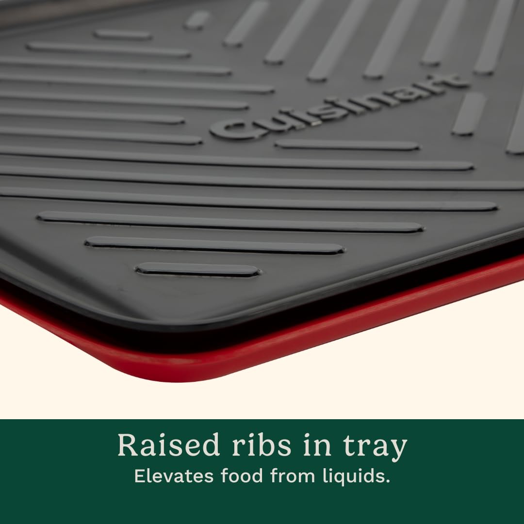 Cuisinart CPK-210 melamine trays are dishwasher safe for quick cleanup