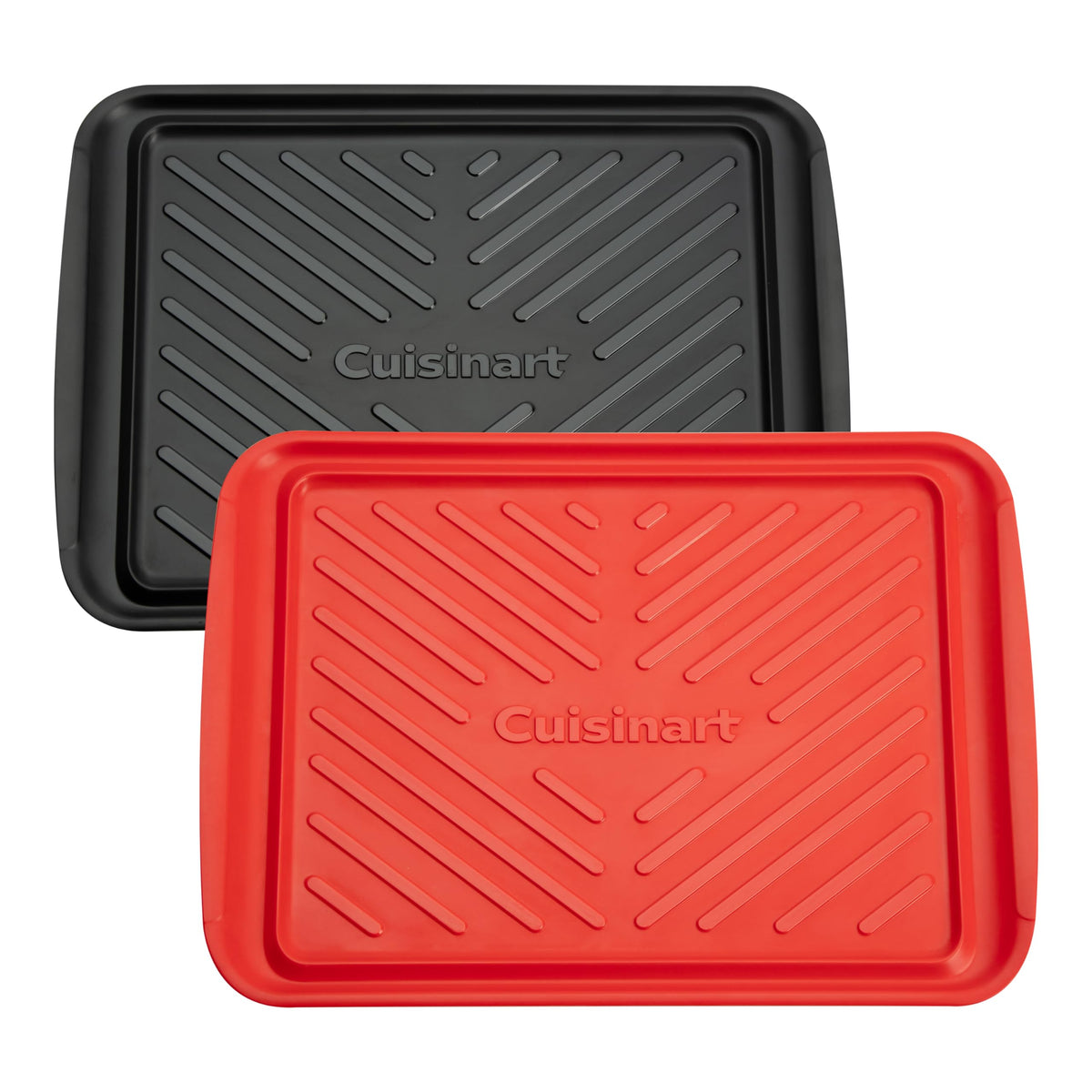 Cuisinart CPK-210 red prep tray for raw meat makes grill transfer easy