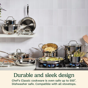 Cuisinart dishwasher-safe sauce pan for easy cleanup after cooking
