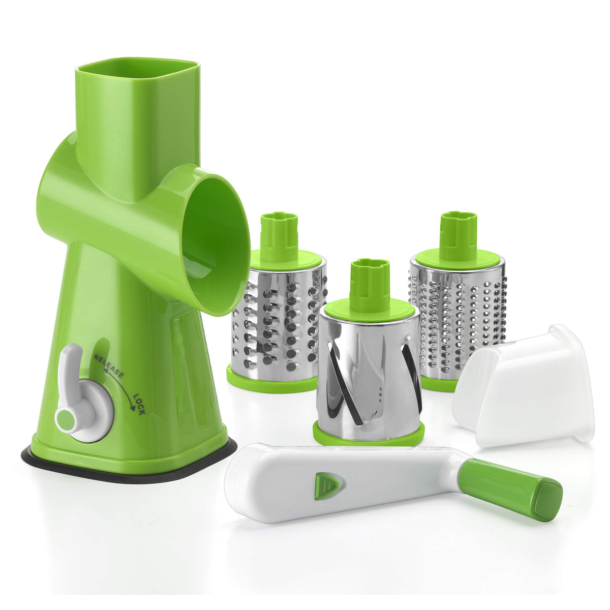 Cuisinart Fresh Slice coarse-drum shredding cheese and vegetables for hearty textures.