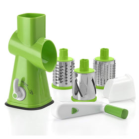 Cuisinart Fresh Slice coarse-drum shredding cheese and vegetables for hearty textures.