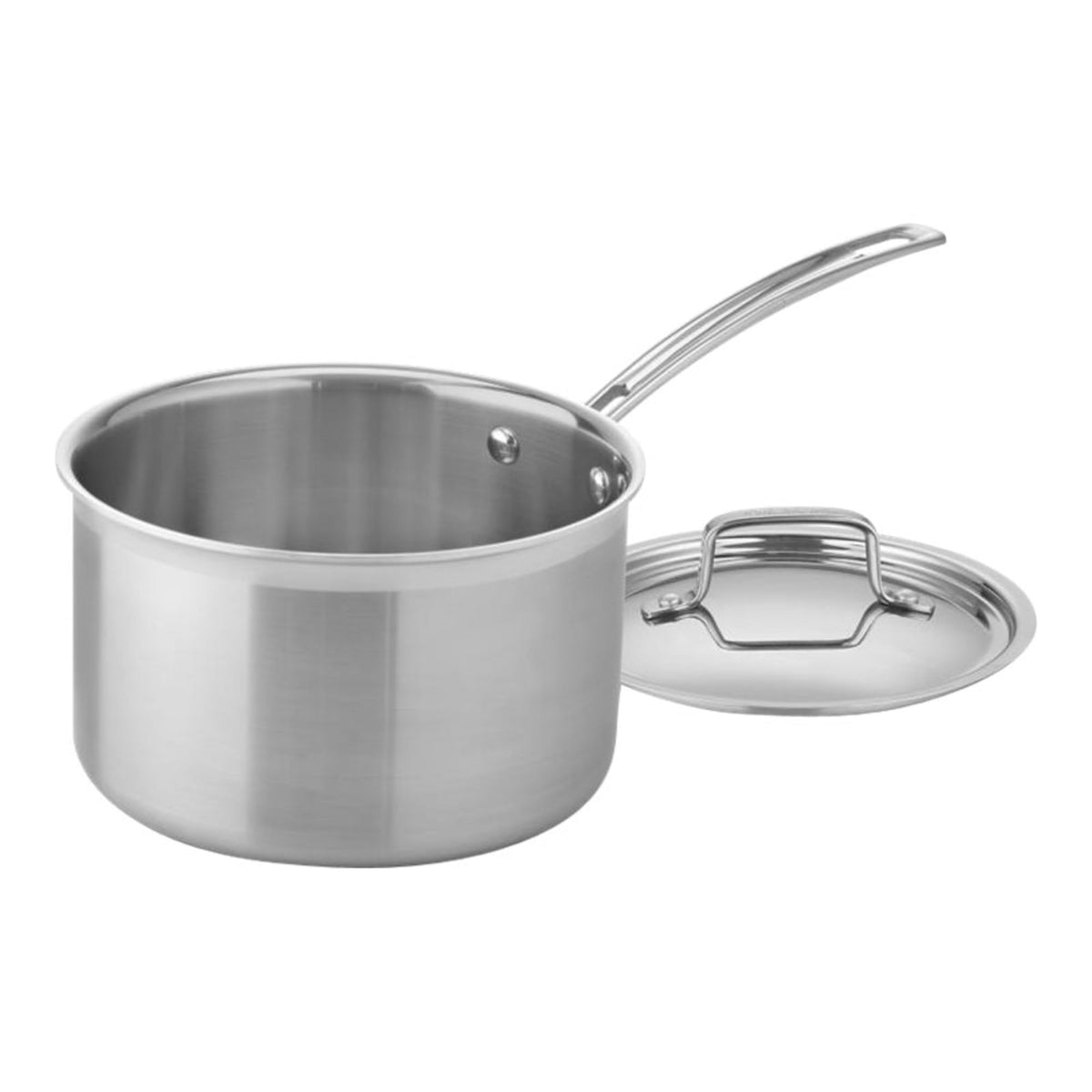 Cuisinart MCP194-20N triple-ply skillet top view highlighting even heat capability.