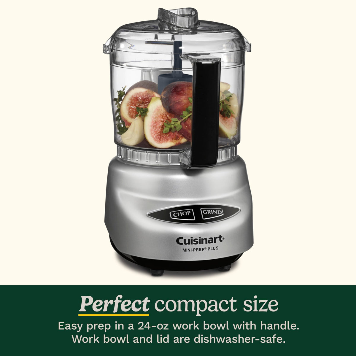 Cuisinart Mini-Prep Plus push-button control panel for simple operation.