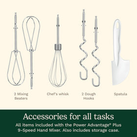 Cuisinart Power Advantage Plus beater eject lever enables quick, hands-off cleanup.