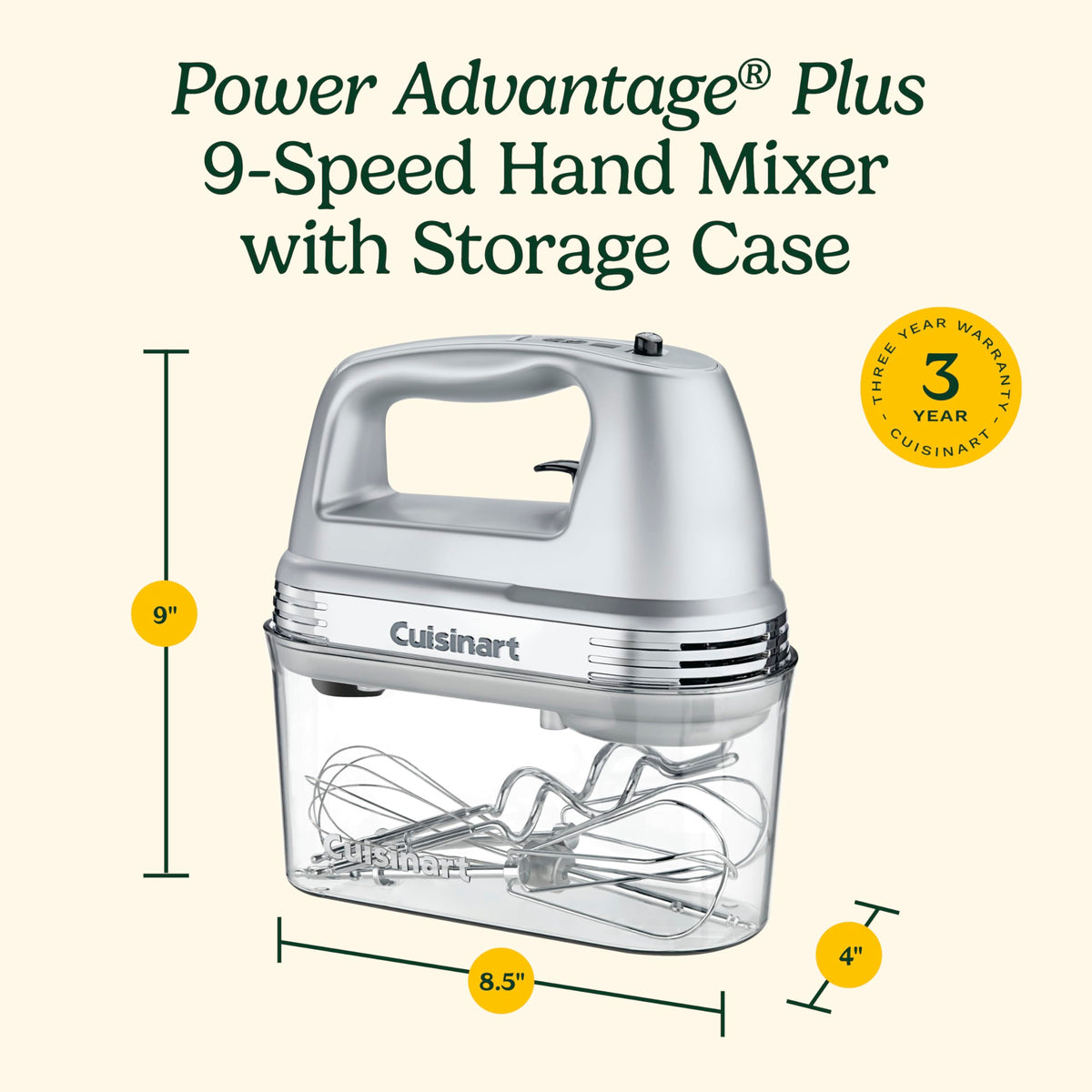 Cuisinart Power Advantage Plus storage case with attachments keeps the kitchen organized.