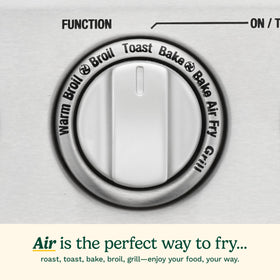 Cuisinart TOA-70W air fry basket delivering crispy results.