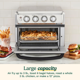 Cuisinart TOA-70W dual grill-griddle for versatile searing and griddling.