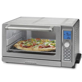 Cuisinart TOB-135N wire rack and crumb tray included for clean, organized cooking.