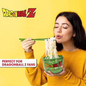Front view of Culture Fly Dragon Ball Z emblem ramen bowl