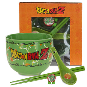 Culture Fly Dragon Ball Z microwave ramen bowl with chopsticks for quick meals