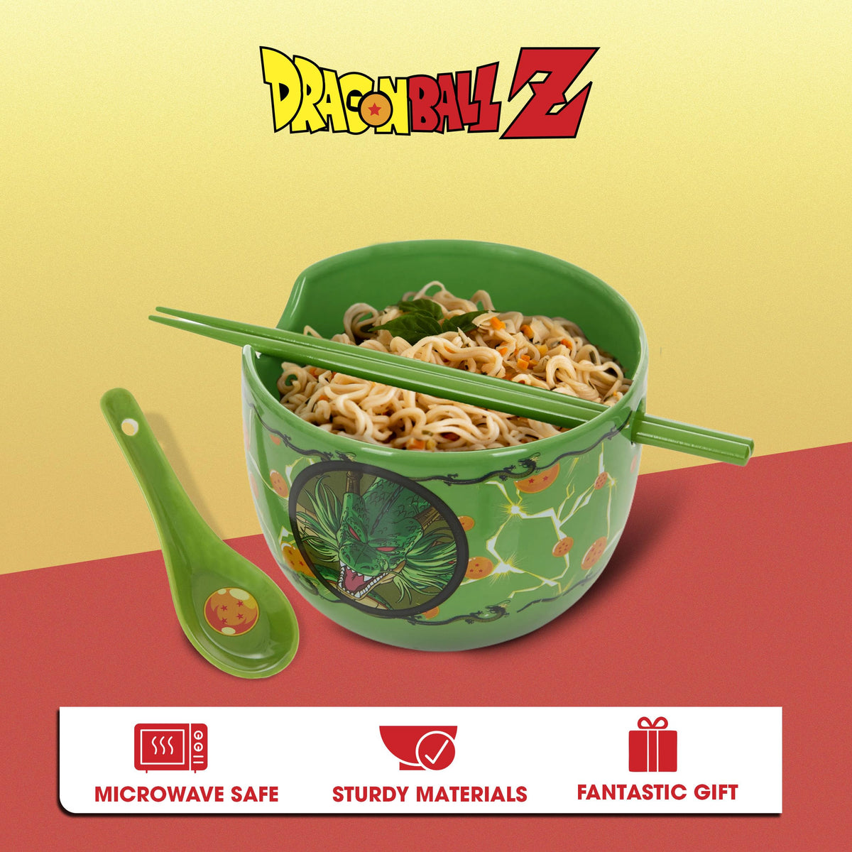 Microwave-safe Culture Fly Dragon Ball Z bowl for convenient reheating