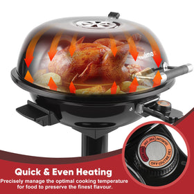 CUSIMAX electric grill designed for indoor use and simple kitchen setup.
